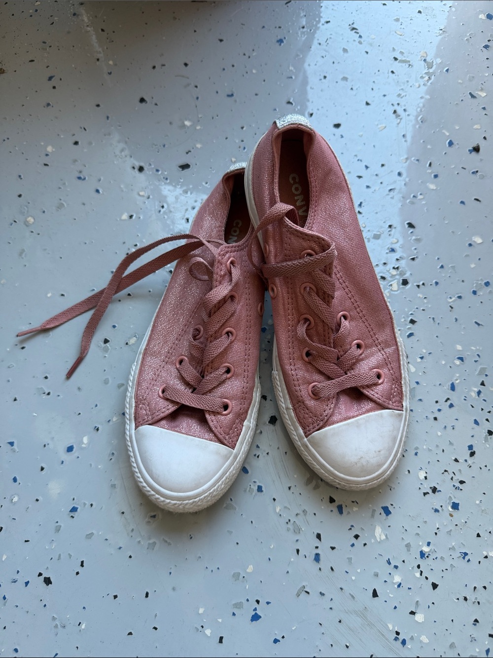 Converse Pink Low-Top Canvas Sneakers